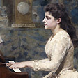 彈琴的少女 A Young Girl Playing a Piano
