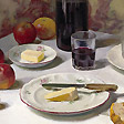 桌角的剩餐 Fin de repas sur un coin de table 